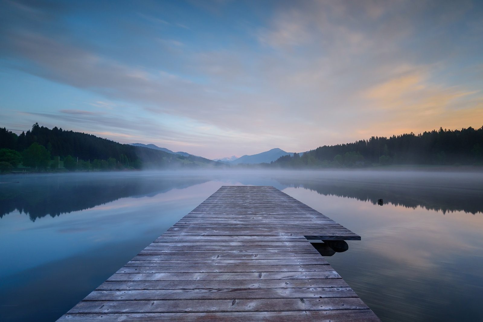 Furtner Teich im Morgennebel