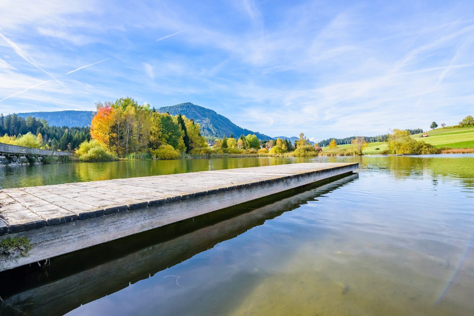 Grasluppteich im Herbst